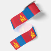 Mongolei-Flagge Satinband (Rückseite)
