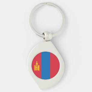 Mongolei-Flagge Schlüsselanhänger