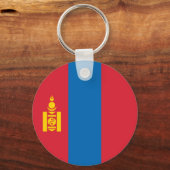 Mongolei-Flagge Schlüsselanhänger (Rückseite)