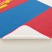 Mongolei-Flagge Sherpadecke (3/4)