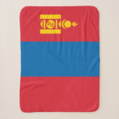 Mongolei-Flagge Sherpadecke (Vorderseite)