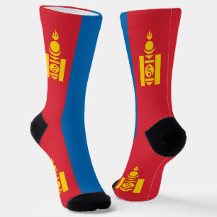 Mongolei-Flagge Socken