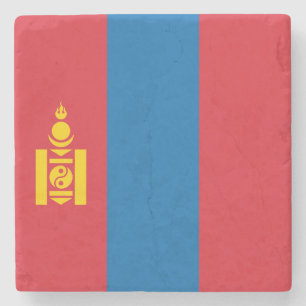Mongolei-Flagge Steinuntersetzer