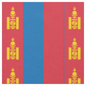 Mongolei-Flagge Stoff (Nahaufnahme)