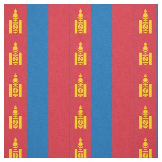 Mongolei-Flagge Stoff (Muster)