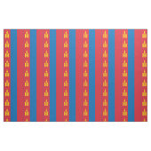 Mongolei-Flagge Stoff (Fat Quarter (45,7 x 55,9 cm))