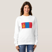 Mongolei-Flagge Sweatshirt (Vorne ganz)