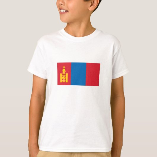 Mongolei-Flagge T-Shirt (Vorderseite)