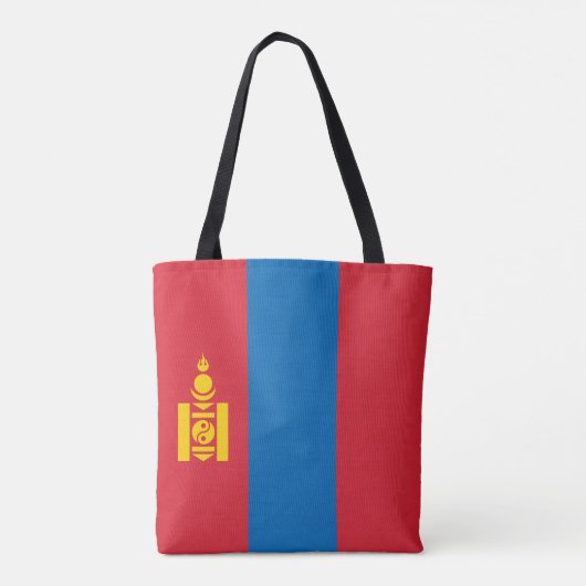 Mongolei-Flagge Tasche (Rückseite)