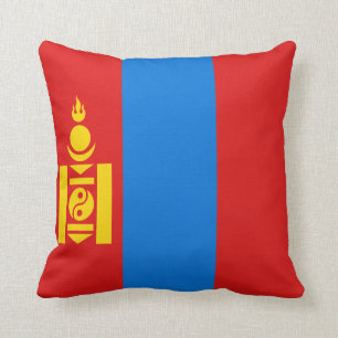 Mongolei-Flagge x Flaggenkissen Kissen