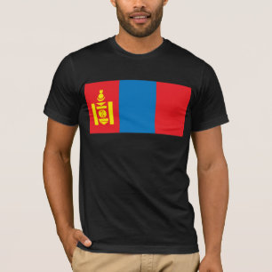 Mongolei-Flaggen-T - Shirt