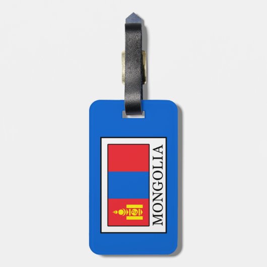 Mongolei Gepäckanhänger (Rückseite vertikal)