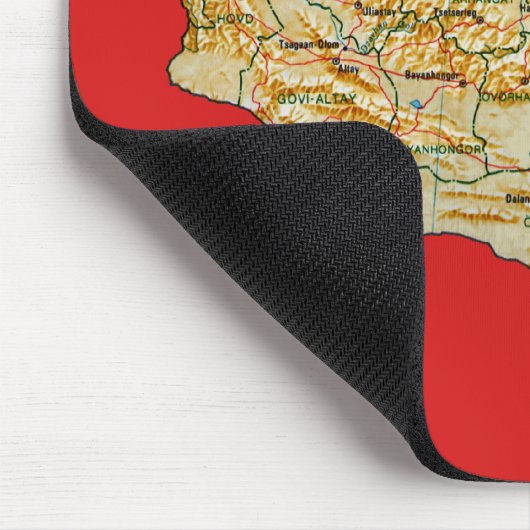 Mongolei-Karte Mousepad (Ecke)