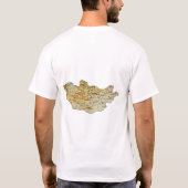 Mongolei + Karte + Text-T - Shirt (Rückseite)