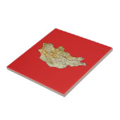 Mongolei-Karten-Fliese Fliese (Seite)