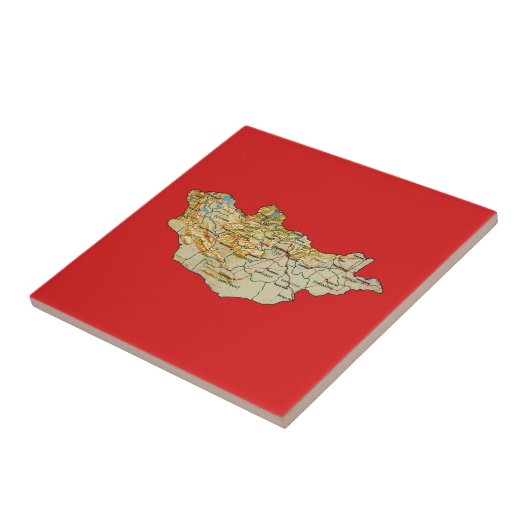 Mongolei-Karten-Fliese Fliese (Seite)