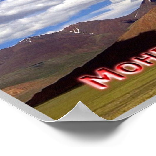 Mongolei - Landschaft - Poster (Ecke)