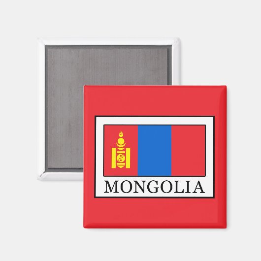 Mongolei Magnet (Vorderseite/Rückseite)