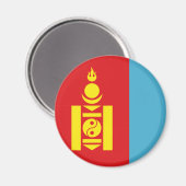 Mongolei Magnet (Vorderseite/Rückseite)