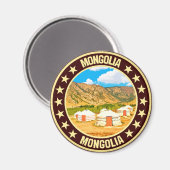 Mongolei Magnet (Vorderseite/Rückseite)