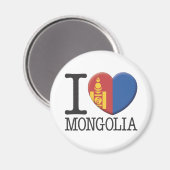 Mongolei Magnet (Vorderseite/Rückseite)