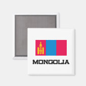 Mongolei Magnet (Vorderseite/Rückseite)
