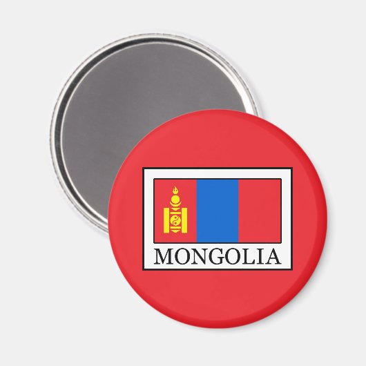 Mongolei Magnet (Vorderseite/Rückseite)