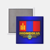Mongolei Magnet (Vorderseite/Rückseite)