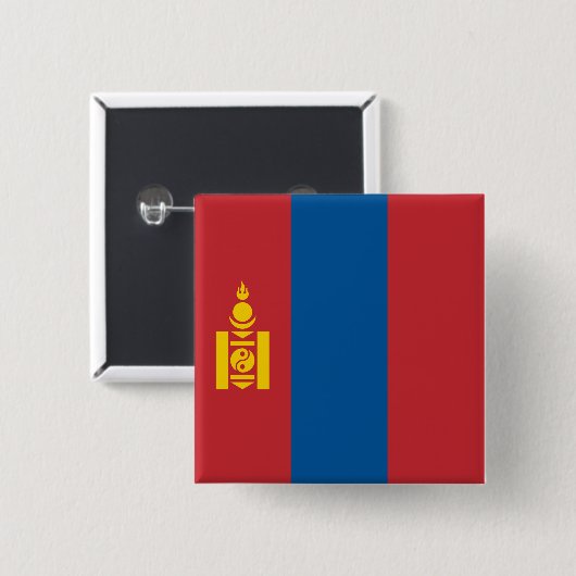 Mongolei (Mongolei) Button (Vorne & Hinten)