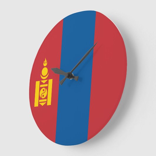 Mongolei (Mongolei) Große Wanduhr (Winkel)