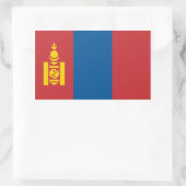 Mongolei/Mongolei Rechteckiger Aufkleber (Tasche)