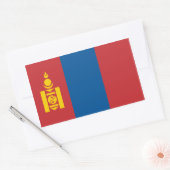 Mongolei/Mongolei Rechteckiger Aufkleber (Umschlag)