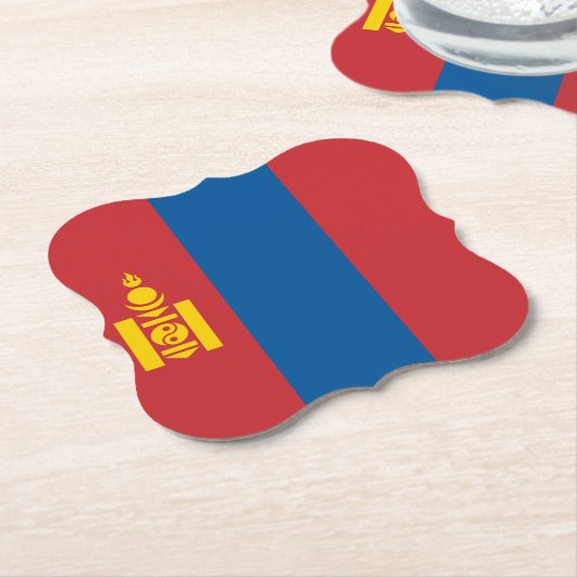 Mongolei (Mongolei) Untersetzer (angewinkelt)