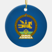 Mongolei (mongolisches Emblem) Keramik Ornament (Vorne)