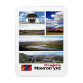 Mongolei - Mosaik - Magnet (Vertikal)