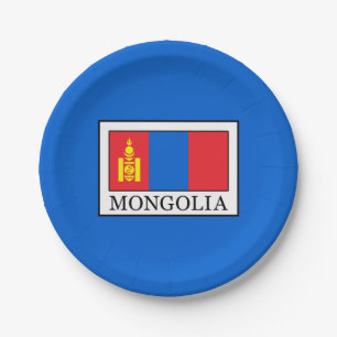 Mongolei Pappteller