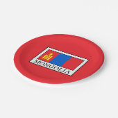 Mongolei Pappteller (Schrägansicht)