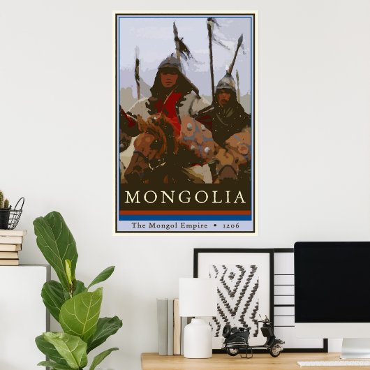 Mongolei Poster (Heimbüro)