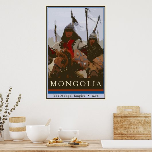 Mongolei Poster (Küche)