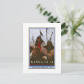 Mongolei Postkarte (Stehend Vorderseite)