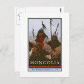 Mongolei Postkarte (Vorne/Hinten)