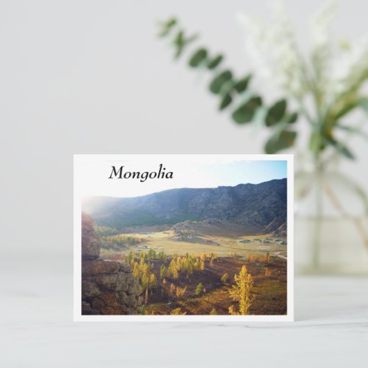 Mongolei Postkarte (Stehend Vorderseite)