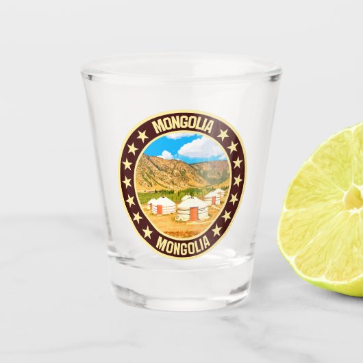 Mongolei Schnapsglas (Vorderseite)