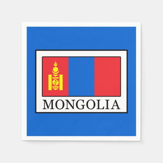 Mongolei Serviette (Vorderseite)