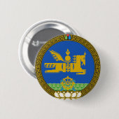 Mongolei-Staats-Emblem Button (Vorne & Hinten)