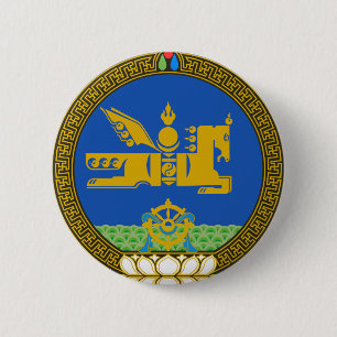 Mongolei-Staats-Emblem Button