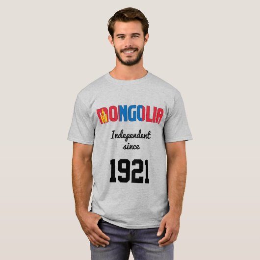Mongolei - Unabhängigkeitsfeier T-Shirt (Vorne ganz)