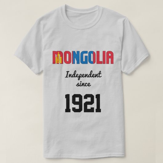 Mongolei - Unabhängigkeitsfeier T-Shirt (Design vorne)