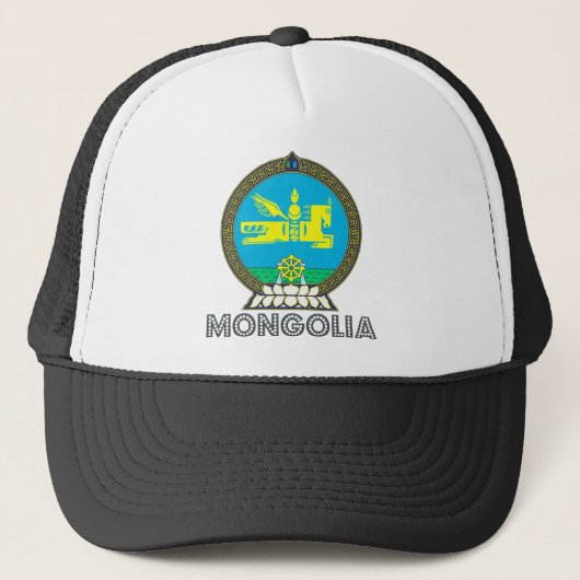 Mongolei-Wappen Truckerkappe (Vorderseite)