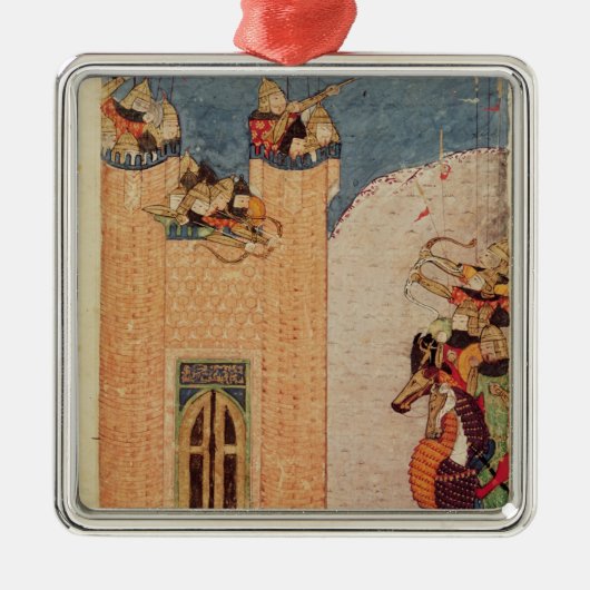 Mongolen Silbernes Ornament (Vorne)